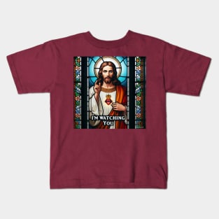 Jesus is watching you Kids T-Shirt